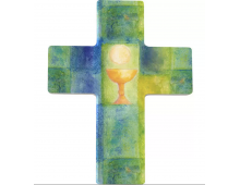 CROIX EN BOIS CALICE 9 CM