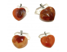 AGATE CORNALINE EXTRA D'AFRIQUE - COEUR