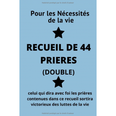 RECUEIL DE 44 PRIÈRES (DOUBLE)