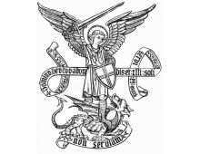 AUTOCOLLANT VOITURE ST MICHEL TRANSPARENT  - 5,5 CM