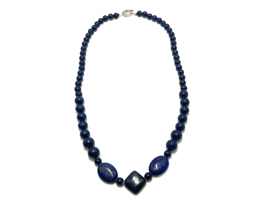 COLIIER LAPIS LAZULI - 46 CM