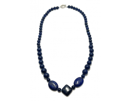 COLIIER LAPIS LAZULI - 46 CM