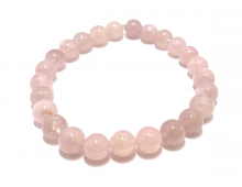 QUARTZ ROSE LAITEUX 8MM