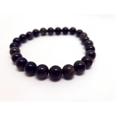 OBSIDIENNE DOREE 8 MM