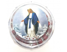 CHAPELET EN BOIS DE ROSE TENTÉE - AVEC BOITE DE RANGEMENT