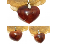 AGATE CORNALINE EXTRA D'AFRIQUE - COEUR