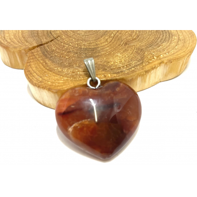 AGATE CORNALINE EXTRA D'AFRIQUE - COEUR