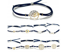 BRACELET ARGENT & SATIN