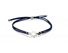 BRACELET ARGENT & SATIN