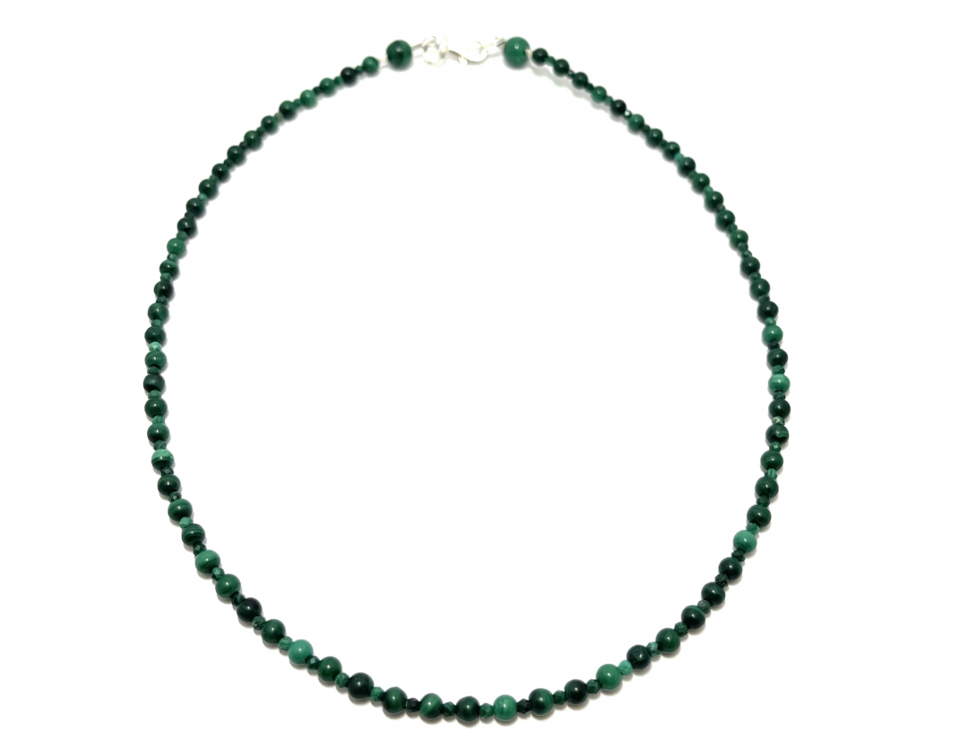 COLLIER CRÉATION 1,5 & 3 MM MALACHITE