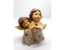 2 ANGES PORCELAINE 13 CM