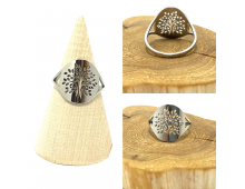 BAGUE ARBRE DE VIE ACIER INOXYDABLE