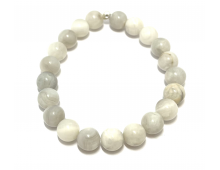 AGATE CRASY LACE BLANCHE 8 MM