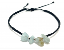 BRACELET MACRAMÉ & PIERRES NATURELLES