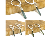 BOUCLES D'OREILLE  TOURMALINE EXTRA BLEU / VERT