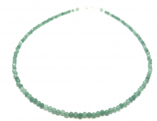 COLLIER AVENTURINE FACETTE 3 MM