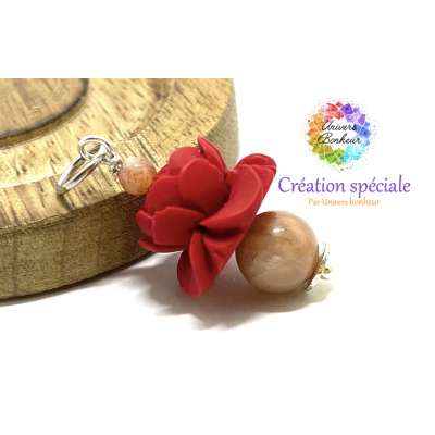 PENDENTIF IMITATION CINABRE