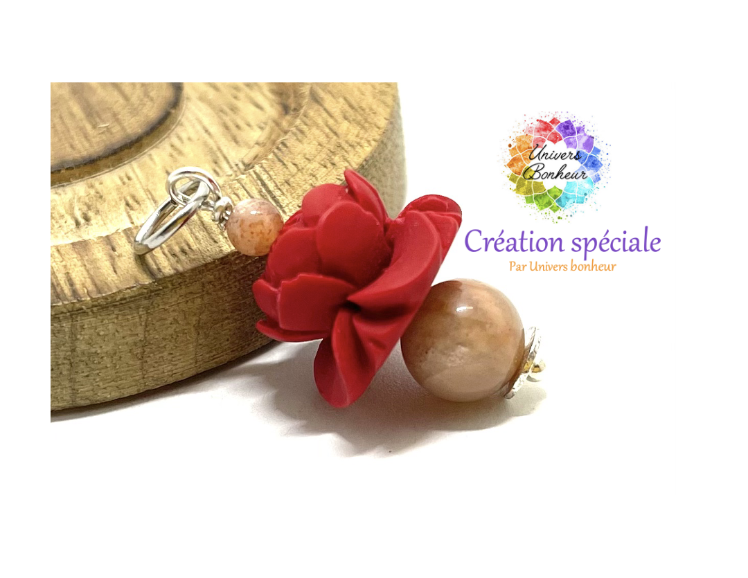 PENDENTIF IMITATION CINABRE