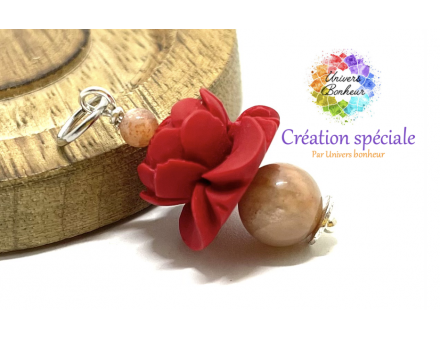 PENDENTIF IMITATION CINABRE