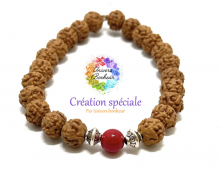 RUDRAKSHA & BAMBOU CORAIL 8 MM