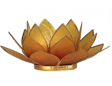 ECLAIRAGE LOTUS  ORANGE BORDS OR