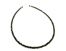 COLLIER CRÉATION 3MM OBSIDIENNE DORÉE