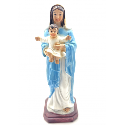 STATUE 14 CM VIERGE À L'ENFANT