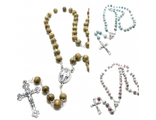 CHAPELET BOIS COLORÉ 8 MM