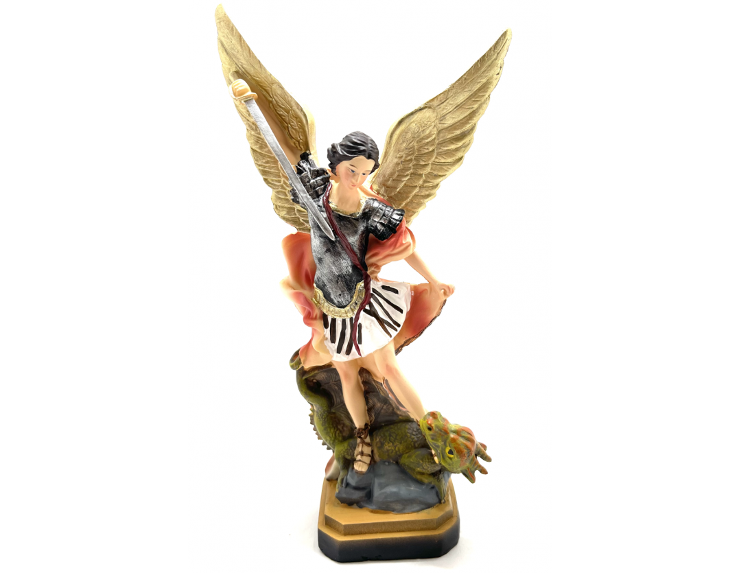 STATUE ST MICHEL 20 CM