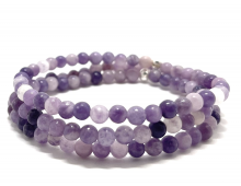 LEPIDOLITE 4MM - BRACELET LITHOTHÉRAPIE