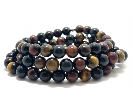 3 OEILS 8MM - BRACELET LITHOTHÉRAPIE