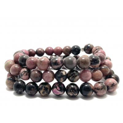 RHODONITE 8MM - BRACELET LITHOTHÉRAPIE