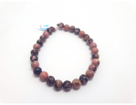 RHODONITE  6 MM - BRACELET LITHOTHÉRAPIE
