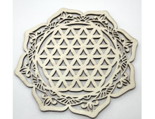 FLEUR DE VIE BOIS 15 CM