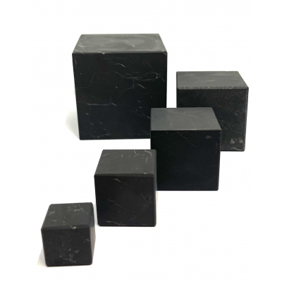 CUBE SHUNGITE MAT NATUREL