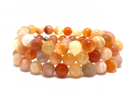 AGATE BOTSWANA ORANGE EXTRA 8 MM