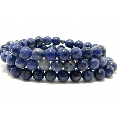 SODALITE 8 MM - BRACELET LITHOTHÉRAPIE