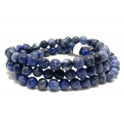 SODALITE 6MM - BRACELET LITHOTHÉRAPIE