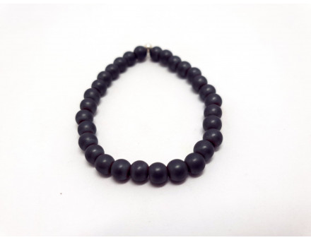 HEMATITE 6 MM - BRACELET LITHOTHÉRAPIE