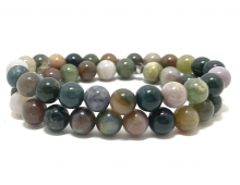 AGATE MOUSSE 8MM - BRACELET LITHOTHÉRAPIE