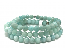 AMAZONITE EXTRA 6 MM - BRACELET LITHOTHÉRAPIE