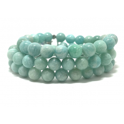AMAZONITE EXTRA 8 MM - BRACELET LITHOTHÉRAPIE