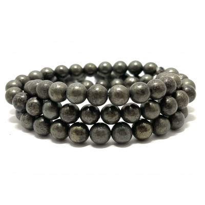 PYRITE 8 MM - BRACELET LITHOTHÉRAPIE
