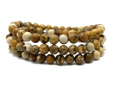 JASPE PAYSAGE 6MM  - BRACELET LITHOTHÉRAPIE