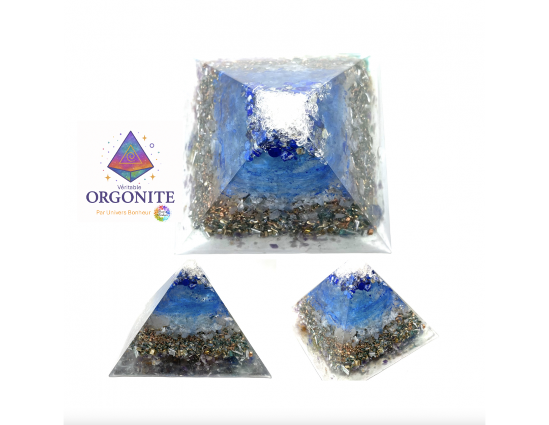 ORGONITE PYRAMYDE 11,4 X 11,4 CM