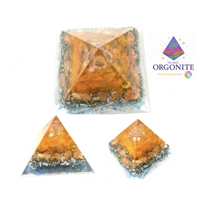 ORGONITE PYRAMYDE 10,8 X 10,8 CM