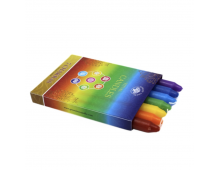 LOT DE 7BOUGIES RITUEL TEINTÉES DANS LA MASSE - 13 CM