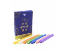 LOT DE 7 BOUGIES RITUEL ANGES TEINTÉES DANS LA MASSE - 13 CM