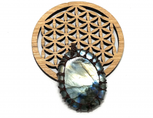 LABRADORITE SERTIE MACRAMÉ