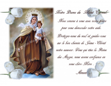 NEUVAINE NOTRE DAME DU MONT CARMEL